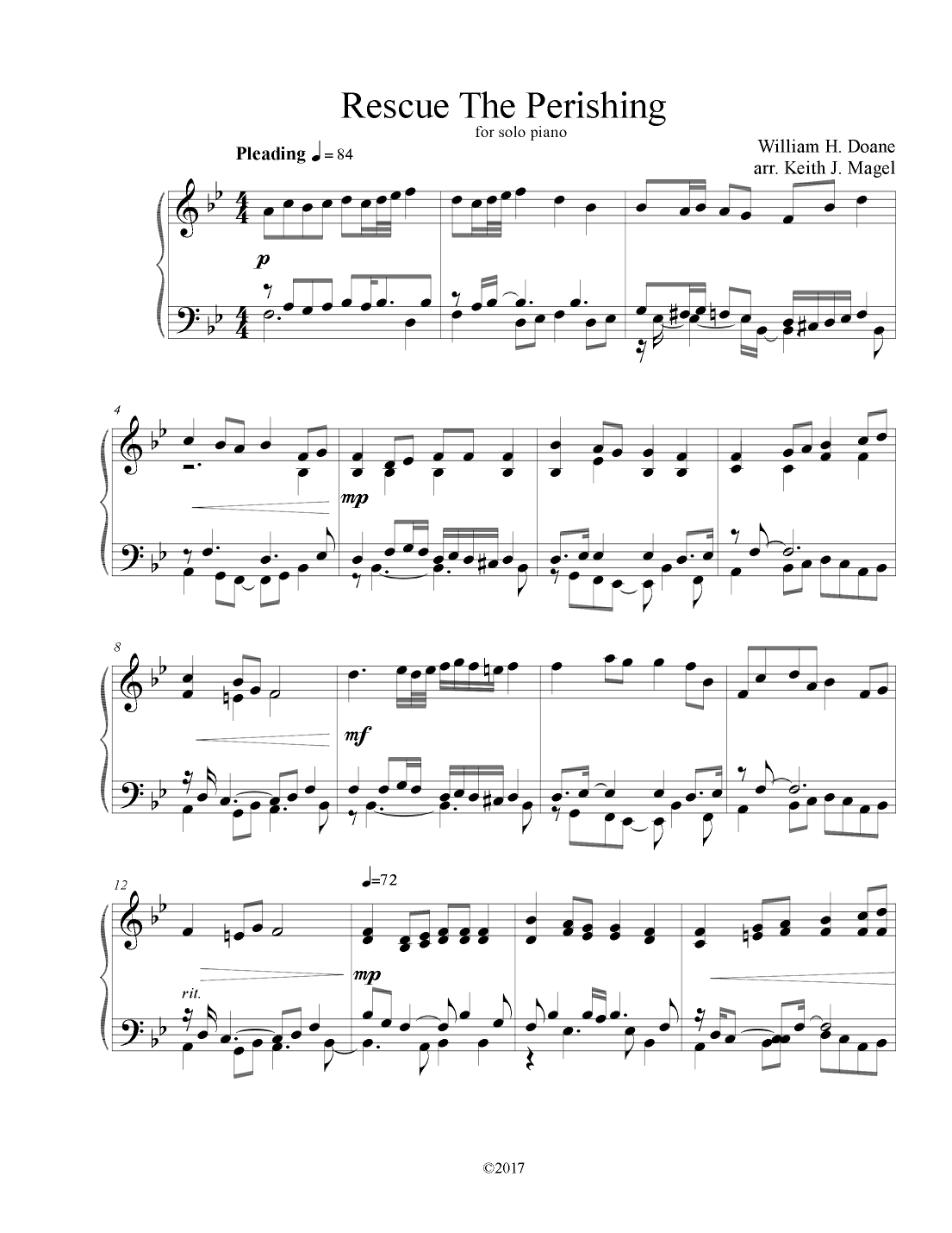 Rescue The Perishing (arr. Keith James)