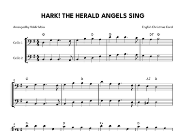 Hark! The Herald Angels Sing - Cello Duet (arr. Valdir Maia)