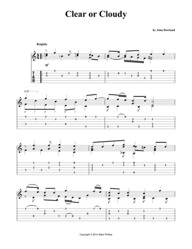 Clear or Cloudy (arr. Mark Phillips)