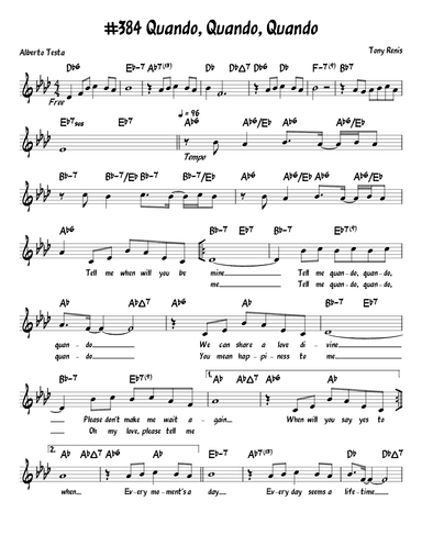 A Man Without Love (quando M'innamoro) (arr. John Fries)