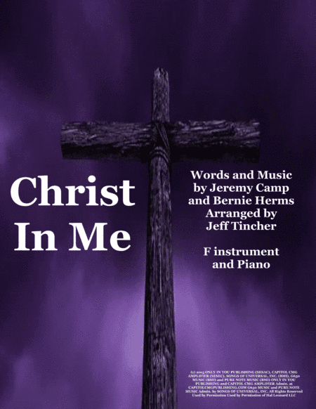 Christ In Me (arr. Jeff Tincher)