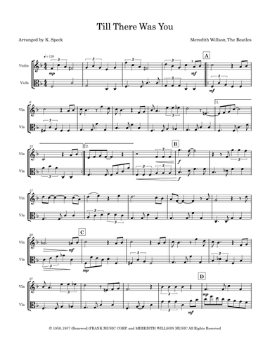 Till There Was You (arr. K. Speck)