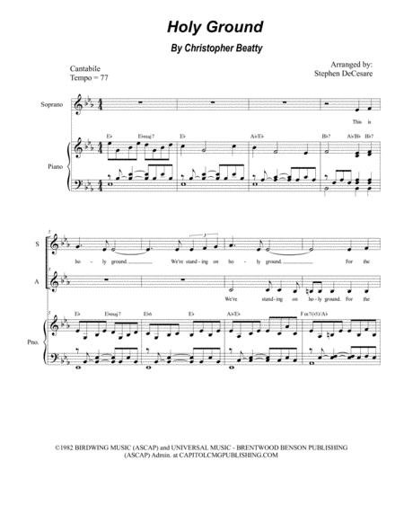 Holy Ground (arr. Stephen DeCesare)
