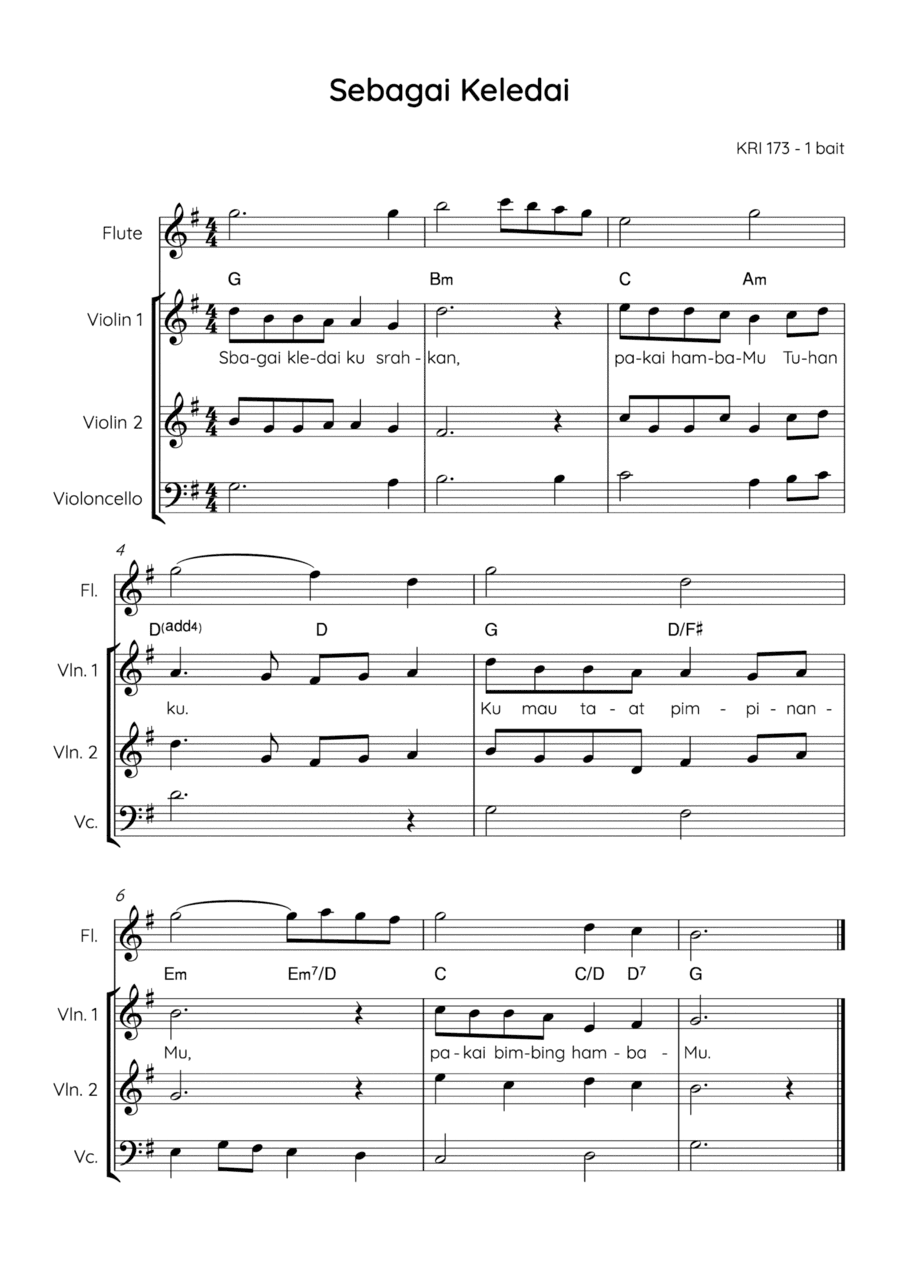 Sebagai Keledai / As a Donkey (arr. Angie Wiranata)
