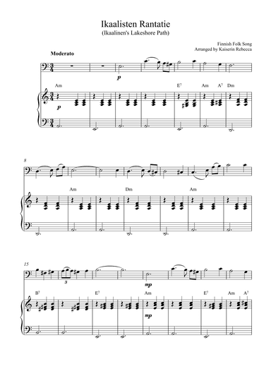 Ikaalisten Rantatie (Ikaalinen's Lakeshore Path) (arr. Kaiserin Rebecca)