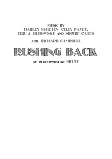 Rushing Back (arr. Richard Campbell)