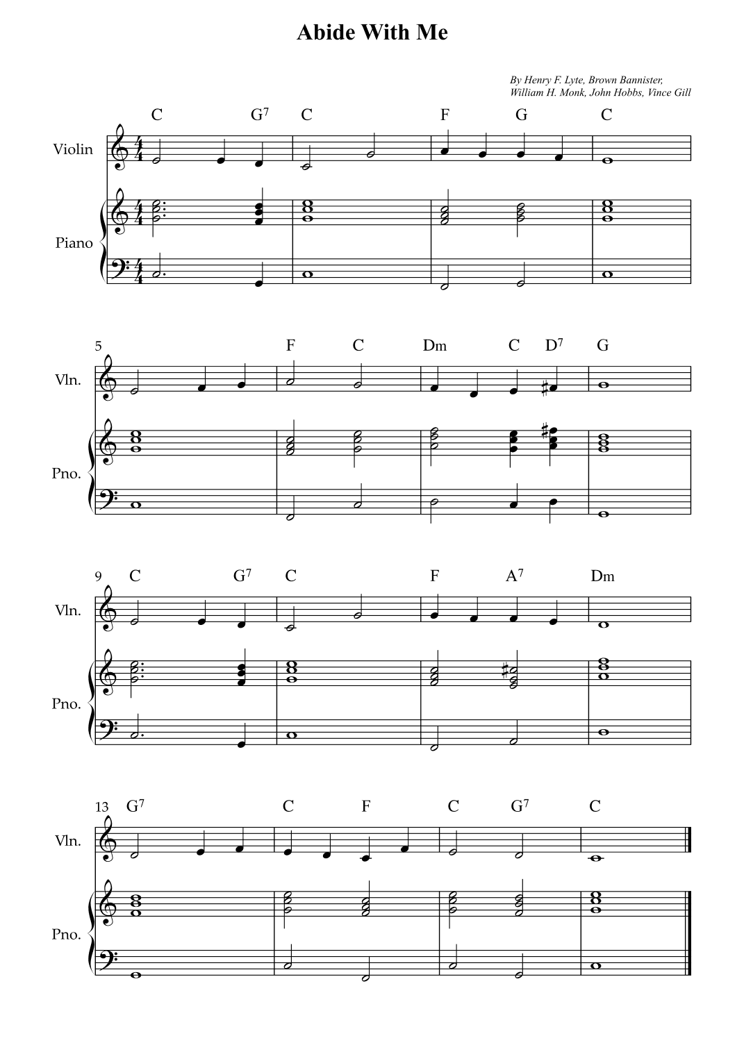 Abide With Me (arr. Wesley S. SIlva)