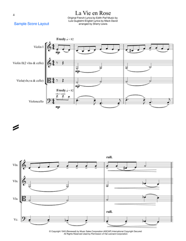 La Vie En Rose (arr. Sherry Lewis)