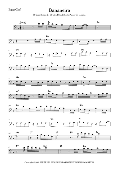 Bananeira (arr. Fabio Eduardo de Oliveira)