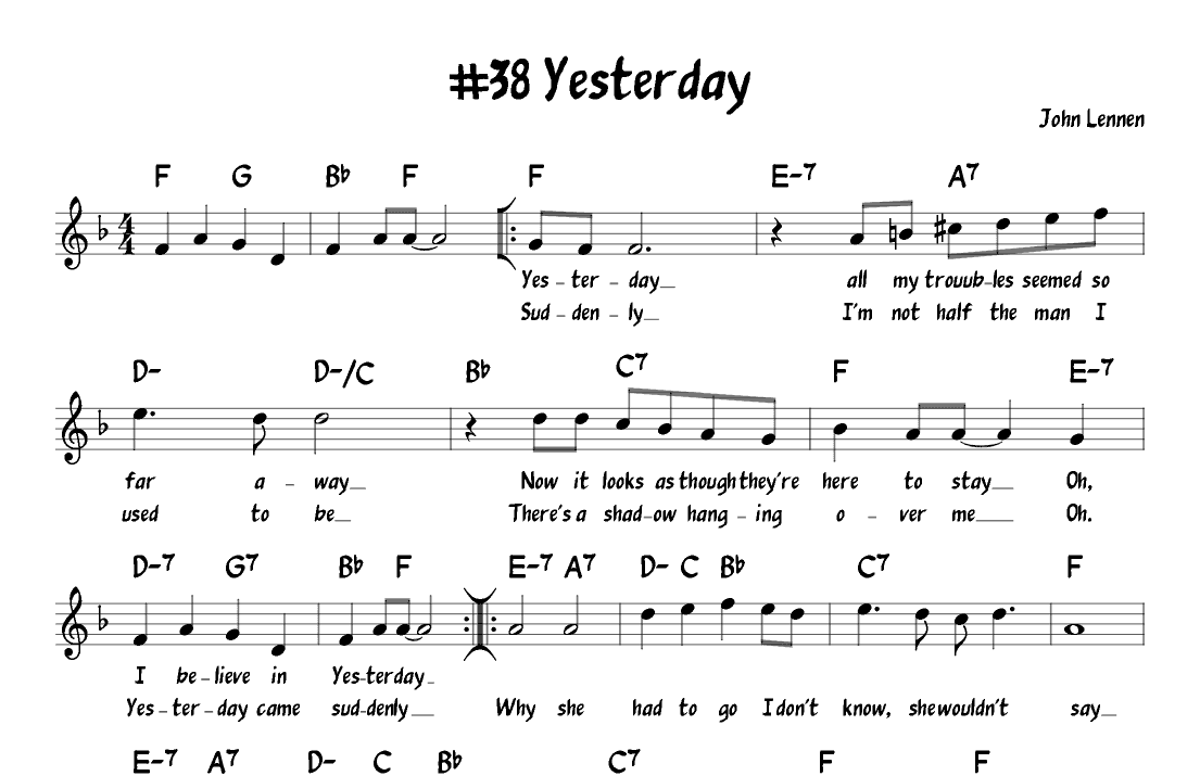 Yesterday (arr. John Fries)