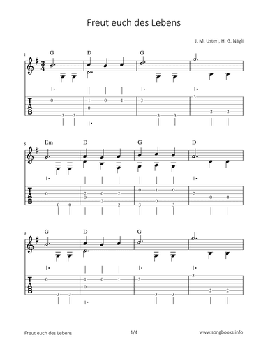 Freut euch des Lebens (arr. Bettina Schipp)