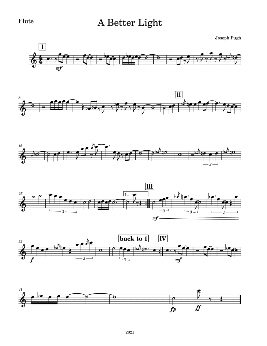 A Better Light (Jazz Band-Flute Solo)