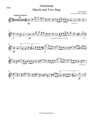 Antoinette (arr. Nick Lacanski)