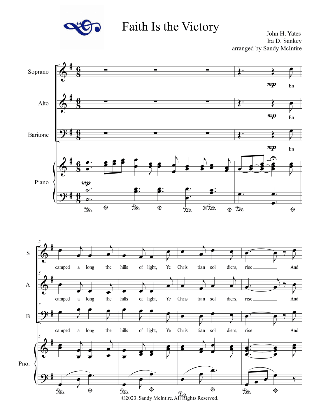 Faith Is the Victory (arr. Sandy McIntire)