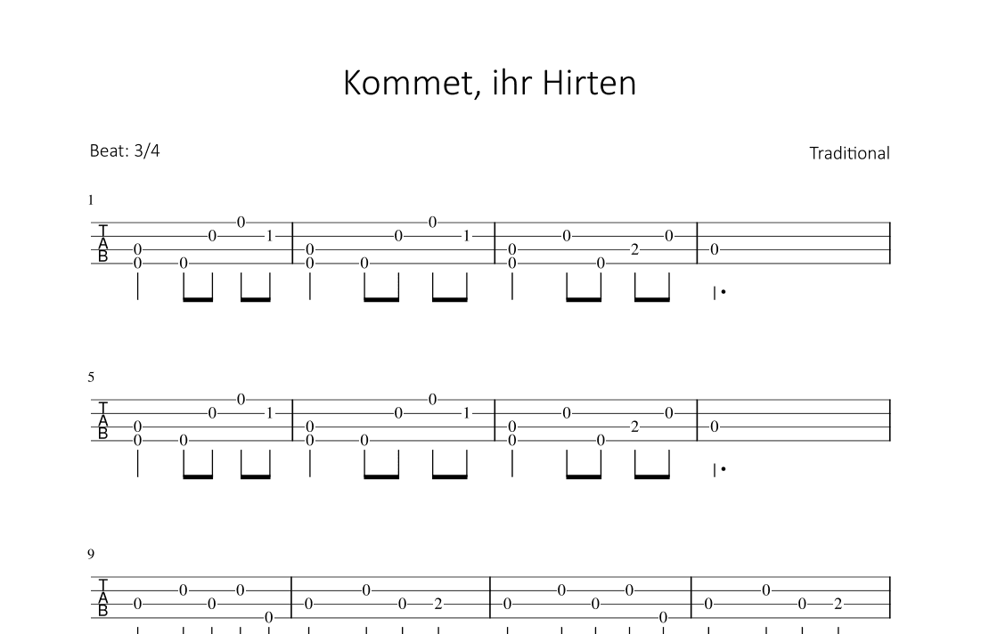 Kommet, ihr Hirten (arr. Bettina Schipp)