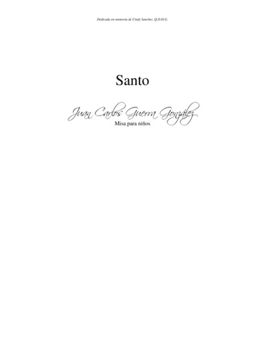 Santo (Misa para ninos)