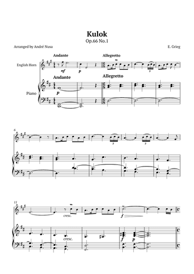 Kulok Op.66 No.1 (arr. André Nusa)