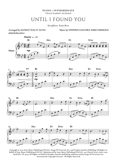 Until I Found You (arr. Danilo "Daca" Alves)
