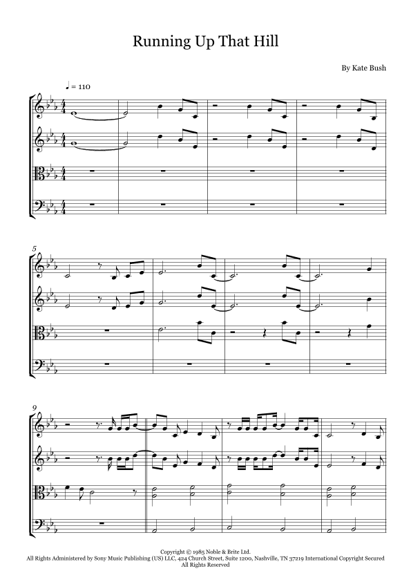 Running Up That Hill (arr. Fernanda Moura)