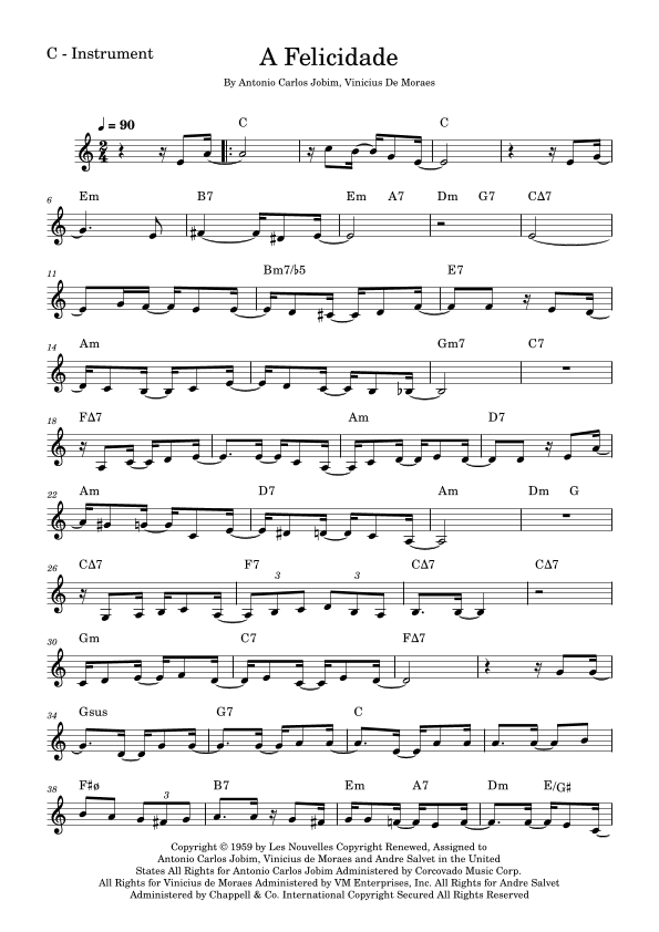 A Felicidade (arr. Fabio Eduardo de Oliveira)