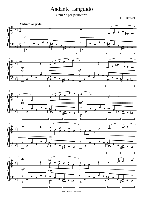 Andante Languido Opus 56
