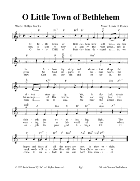 O Little Town Of Bethlehem (arr. Hal Wright)