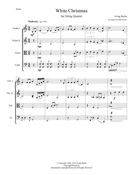 White Christmas (arr. Will Taylor)