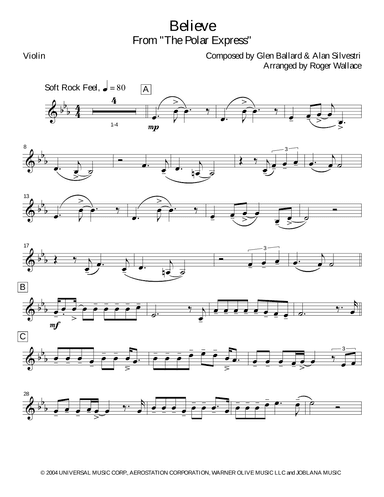 The Polar Express (arr. Roger Wallace)