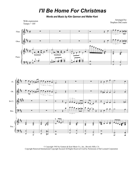 I'll Be Home For Christmas (arr. Stephen DeCesare)
