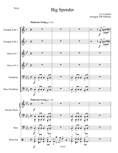 Big Spender (arr. DB Williams)
