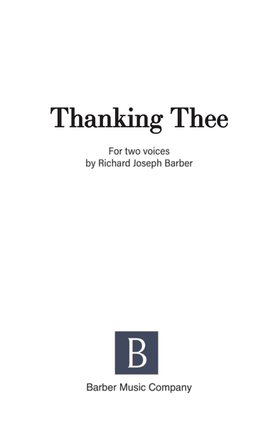Thanking Thee