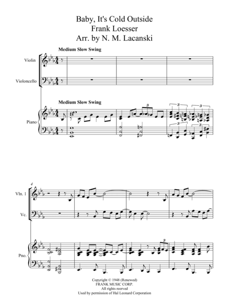 Baby, It's Cold Outside (arr. Nick Lacanski)