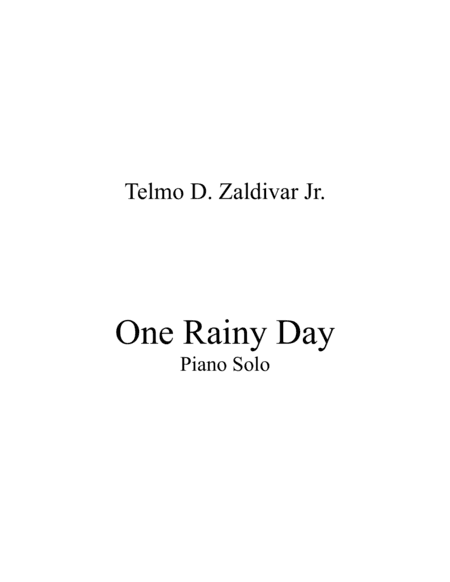 One Rainy Day