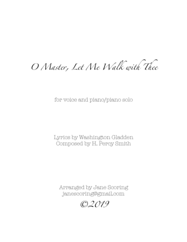 O Master, Let Me Walk With Thee (voice and piano) (arr. Jane Scoring (Evgeniya Kozhevnikova))