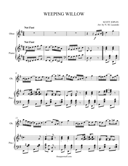 Weeping Willow (arr. Nick Lacanski)