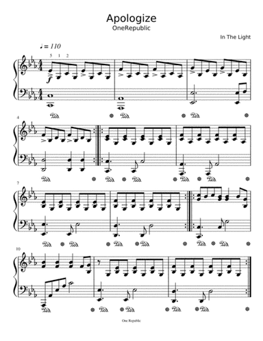 Apologize (arr. In the Light (Leonardo Rosa))