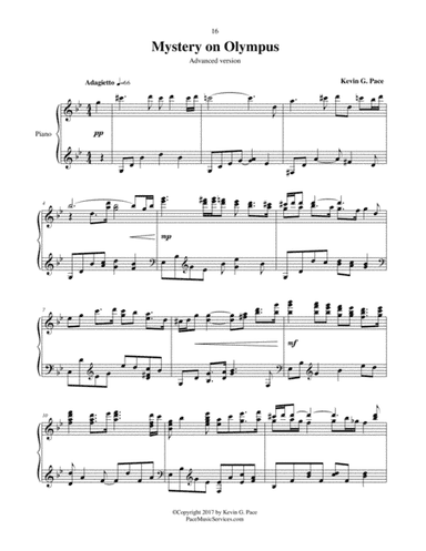 Mystery on Olympus (Professional version) - original piano solo