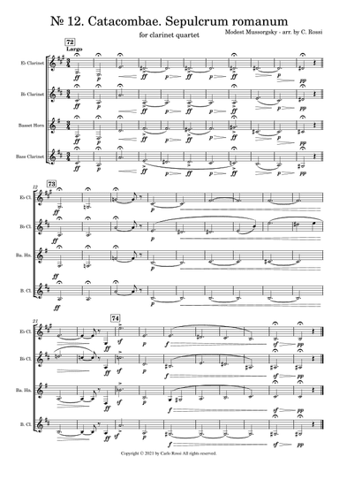 Pictures at an Exibition - Catacombae (Sepulcrum romanum) (arr. Carlo Rossi)