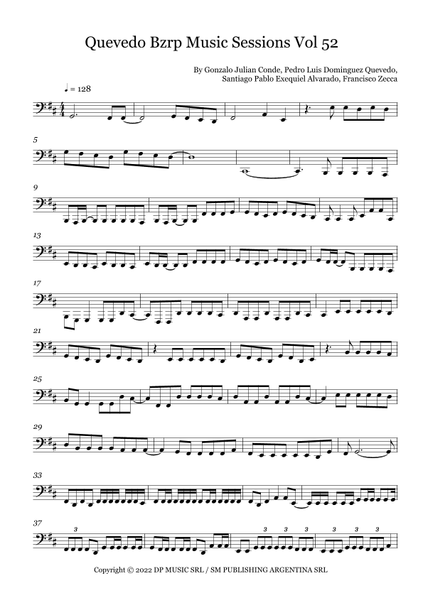 Quevedo Bzrp Music Sessions Vol 52 (arr. Fernanda Moura)