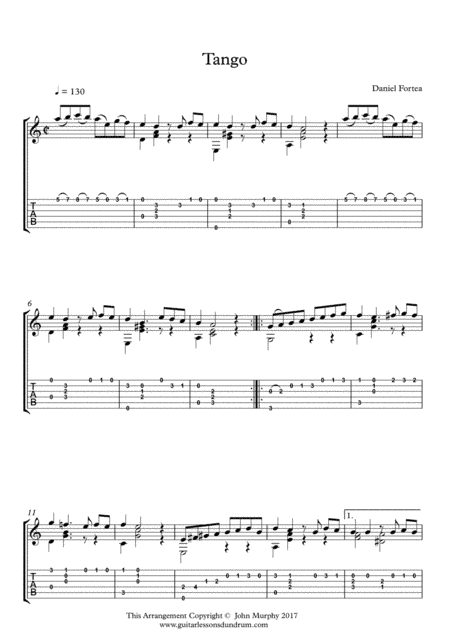 Tango For Guitar (arr. John Murphy)