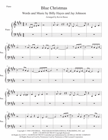 Blue Christmas (arr. Kevin Busse)