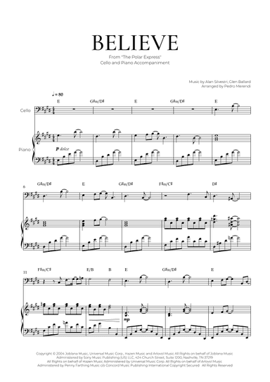 Believe (arr. Pedro Merendi)