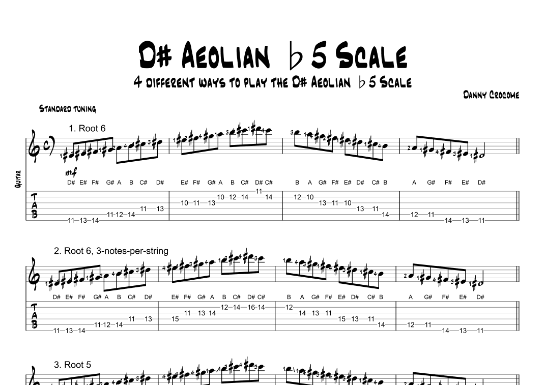 D# Aeolian b5 Scale (4 Ways to Play)