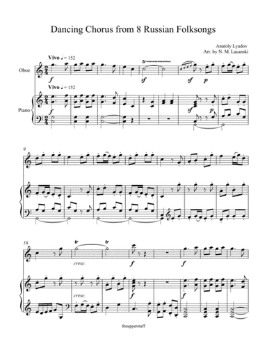 Dancing Chorus from 8 Russian Folksongs (arr. Nick Lacanski)