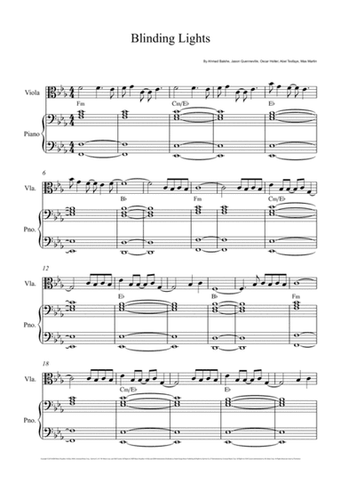 Blinding Lights (arr. André Laitano)