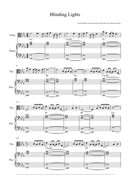 Blinding Lights (arr. André Laitano)