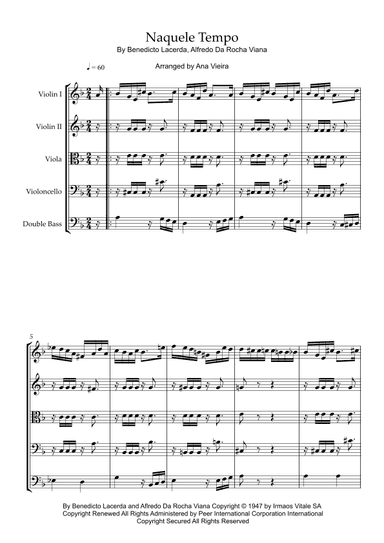 Naquele Tempo (arr. Ana Vieira)