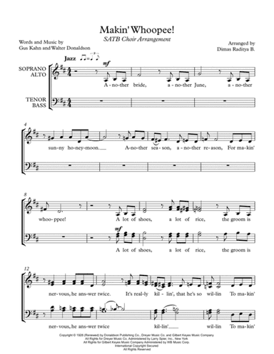 Makin' Whoopee! (arr. Dimas Raditya Bagaskara)