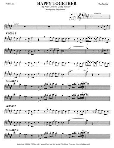 Happy Together (arr. Jorge Juárez)