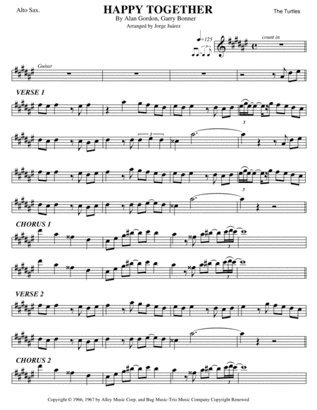 Happy Together (arr. Jorge Juárez)